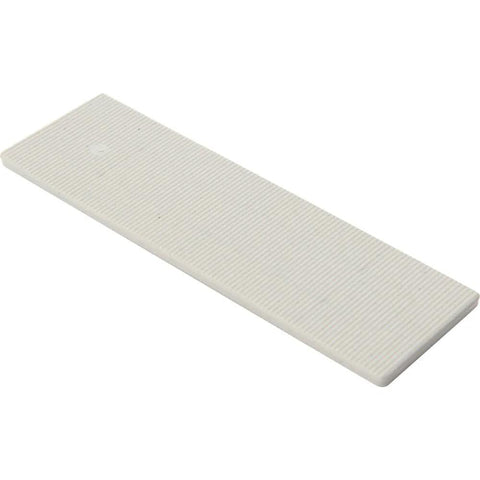 Flat Plastic Shim 60 Pack For Glazing And Wall Coverings 1.13 In W By 4 In L Spacers High Compressive Strength Easy Stacking Indoor Outdoor Use