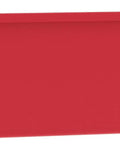 Red stackable storage bins set heavy duty plastic organizers with 75 lb capacity for space saving pantry garage craft room storage.