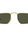 Front view of RB3957 Julie Sunnies Womens Sunglasses XX Small Narrow Fit 120mm Hinge To Hinge 52mm Lens Legend Gold And Green Color