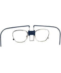 Silicone Spectacle Kit for Advantage 3000 Respirator Mask Silver Frame Clip On Eyewear Adapter Secure Fit Safety Accessory for Heavy Duty Worksite Use, front view