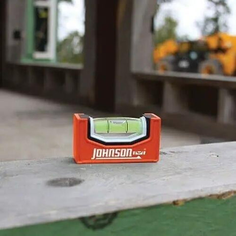 Compact Orange Magnetic Pocket Level With Grip Tight Rare Earth Magnets That Stick Like Gangbusters To Flat Or Round Steel Includes Slick Curved Vial For Dead On Levels Every Time You Work