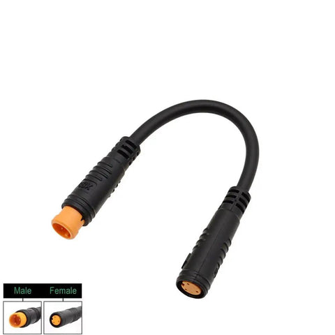 3 Pin Ebike Adapter Cable For Throttle Brake And Gear Sensor Connections 5.2 Inch Extension Cable Female To Male Easy Plug And Play