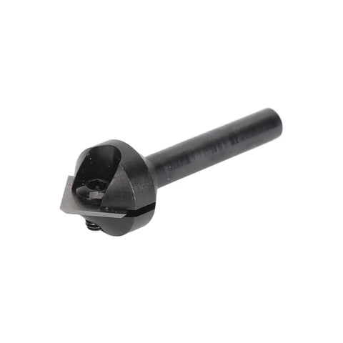 Top Shelf V Shape Router Bit With Rock Solid Tungsten Carbide Insert And One Quarter Inch Shank for precise woodworking.
