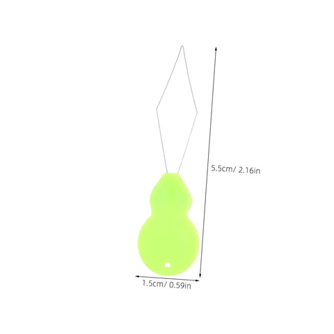 Gourd Shaped Plastic Needle Threader For Hand Sewing And Embroidery, Portable Threading Tool With Smooth Thread Insertion For DIY Crafts, Sewing Machines, Quick And Easy No Fuss Needle Passing, 5.5cm x 1.5cm