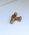 10 Pack Champagne Bronze Bar Cabinet Knobs Zinc Alloy Furniture Drawer Pulls Modern Cabinet Hardware On White Surface