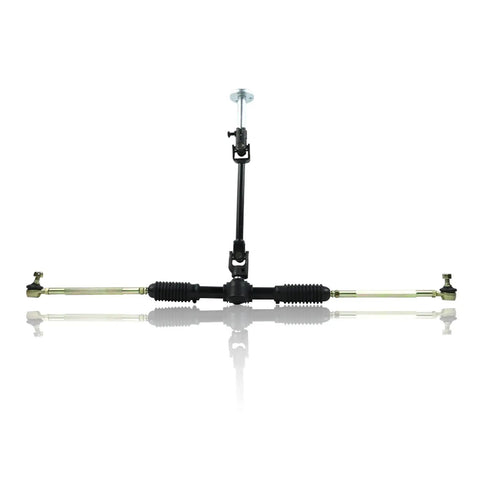 Go Kart Steering Kit With Adjustable Shaft And Tie Rods 445mm Rack Gear Pinion for 110cc Quad Parts Steering Rack Assembly