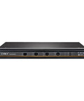 Secure 16 Port Kvm Switch for Plugging In Multiple Computers To One Desk Setup with front panel control buttons.