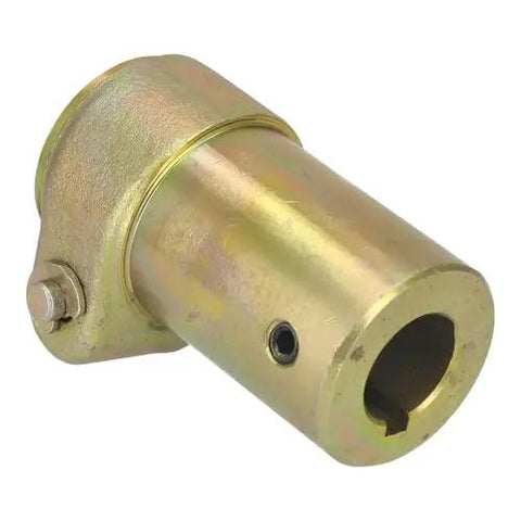 Heavy Duty PTO To Hydraulic Pump Coupler 1 3/8 6 Spline To 1 Inch Round Bore for 540 RPM tractor outputs.