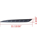 Straight Up Plug And Play Sequential Led Tail Lights For 2017 Through 2022 Tesla Model 3 Rear Bumper Brake Run Stop Lamp Dual Turn Signal Pair Smoke Finish, side view with dimensions 11 13/16" by 1 3/16".