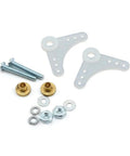 90 Degree Nylon Bellcrank Assembly Two Pack With Bushings, Four By Forty Thread Screws, Two Lock Washers And Hex Nuts