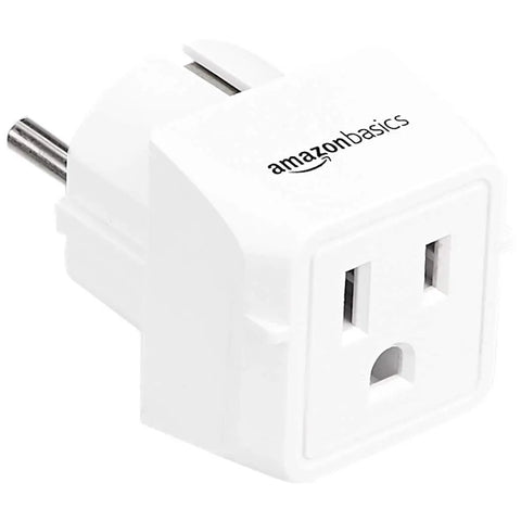 Three Pack Must Have Type E F Travel Plug Adapter US To Europe 2 In 1 Power Adapter For France Germany Greece Hungary Iceland Netherlands Norway Poland Portugal Romania Spain White
