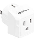 World Travel Plug Adapter Set 6 Pack With Type C G L Type E And Type F I H Plugs, white adapter with North American input