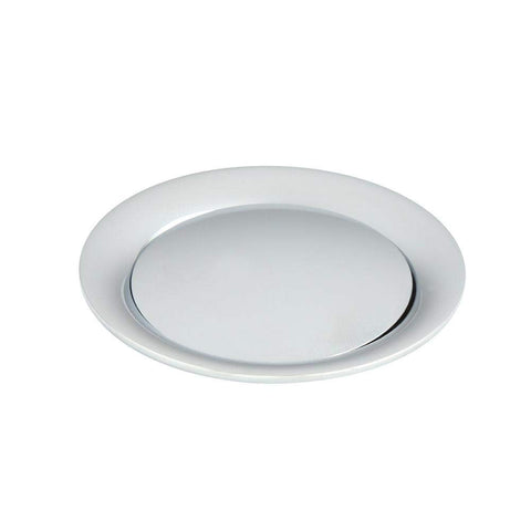 Polished chrome drain cover from Forte Centerset Bathroom Faucet With Two Handles And Pop Up Drain No Fuss Easy Install Preinstalled Flexible Supply Lines 1.2 GPM Polished Chrome Finish Ceramic Disc Valves Built To Last