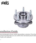 Front Wheel Bearing Hub Assembly For 2004-2012 Chevy Malibu ABS, 2005-2010 Pontiac G6 ABS, 2007-2009 Saturn Aura ABS, close-up