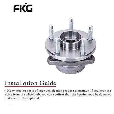 Front Wheel Bearing Hub Assembly For 2004-2012 Chevy Malibu ABS, 2005-2010 Pontiac G6 ABS, 2007-2009 Saturn Aura ABS, close-up