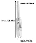 16mm Universal Joint Drop Shaft With Oil Seal And Steel Ball for horizontal floor jacks, showing measurements.