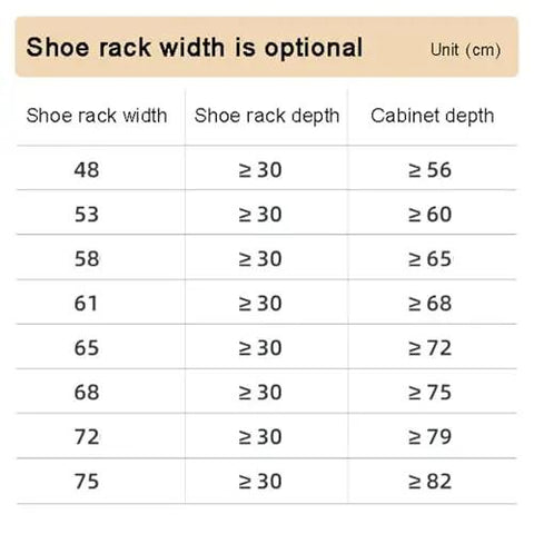 Slick Pull Out Shoe Rack With 16 Tier Metal Shelf Adjustable Stackable Closet Organizer Space Saving Entryway Storage Setup For Tight Rooms And Mudrooms width and depth dimensions table.