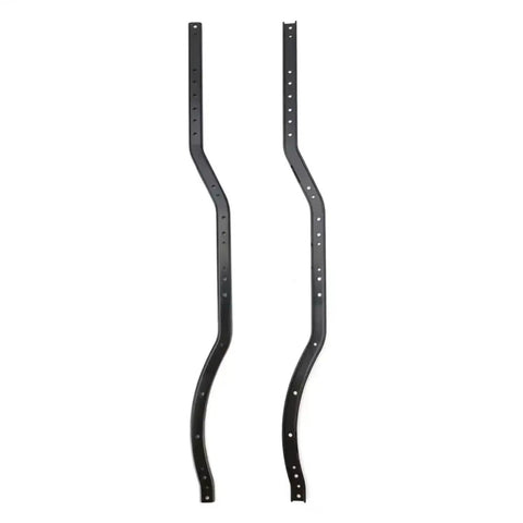 Beefy Metal RC Crawler Chassis Frame For SCX10 I II 90046 90047 2 Pack Black Side Frame Upgrade shown in black metal
