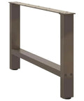Beefy Adjustable Metal Table Legs Pack Of 2 In Steel With Leveling Feet For Home Bars And Dining Tables Powder Coated Finish Heavy Duty Support