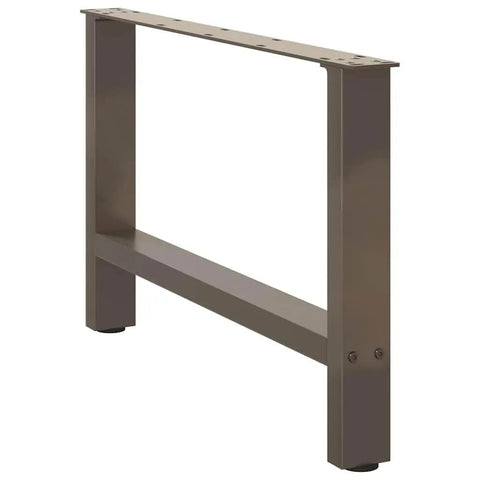 Beefy Adjustable Metal Table Legs Pack Of 2 In Steel With Leveling Feet For Home Bars And Dining Tables Powder Coated Finish Heavy Duty Support