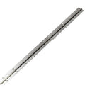 Heavy Duty Stainless Steel Chrome Continuous Piano Hinge For Cabinets And Doors, 24 Inch Long, solid construction with pre drilled holes.