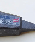 Scythe Sharpener Peening Anvil Hand Forged In Austria For True Quality And Strength Heavy Duty Tool, side view with label visible.