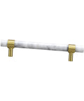 Marble Cabinet Handles For Mounting Drawer Pulls For Dressers Wardrobes Cabinets And Chests Of Drawers White 35x170mm