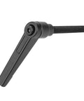 4 Pieces Clamping Lever Handles M8 Stainless Steel Male Thread Adjustable Knobs For Machine Tools Black 60mm Length