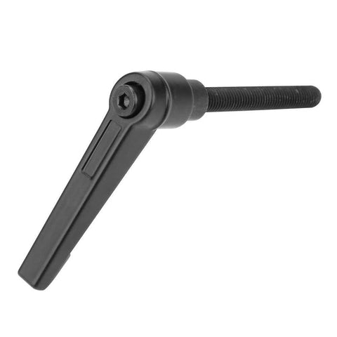 4 Pieces Clamping Lever Handles M8 Stainless Steel Male Thread Adjustable Knobs For Machine Tools Black 60mm Length