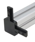 4 Pack Black 4040 Series 3-Way End Corner Bracket With M6 Screws For 8mm Slot T-Slot Aluminum Extrusion Profiles installed on frame