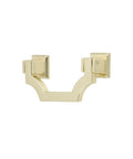 Gold Cabinet Pulls 2 Pack, 2.5 Inch Hole Center Solid Zinc Alloy Drawer Handles, Anti Tarnish and Rust Proof, For Kitchen Cabinets
