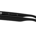 Side view of Mr Burbank Rectangular Sunglasses for Men 55mm black and green frames with 100 Percent UV Protection Lenses