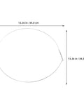Drip Proof Front Load Washer Water Seal Door Wire Spring Clamp Three Pcs Retainer 34cm diagram with dimensions