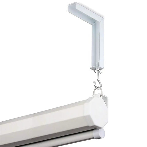 Adjustable Projector Screen Mount Kit With Wall L Bracket Hooks For Stud, Drywall, Brick And Concrete Walls 6 Inch L Bracket Lets You Adjust Screen Depth From 1.5 To 5 Inches For The Perfect Home Theater Setup