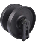 Straight Up Heavy Duty Front Idler Roller For SVL75 SVL75-2 SVL90 SVL95-2S SVL95-2SC clear view of black replacement part for skid steer tracks.
