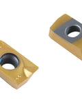 APKT1604 TiN Coated Carbide Inserts For Steel Machining, 10 Pc Set, ISO APKT160408, 0.366 Inch IC, variety of angles shown