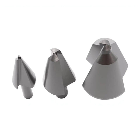 Umbrella Drill Bit Set 3Pc HSS 4241 Taper Power Drill Bits for step drilling and cone chamfer cutting with 8mm and 10mm shanks