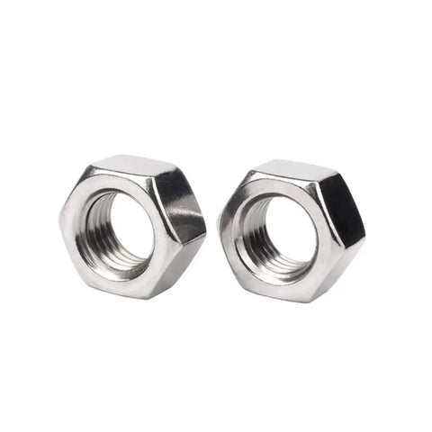 Built Tough Stainless Steel M6 X 40 Captive Panel Screws With Hex Nuts And Plain Washers showing hex nuts for secure installations.