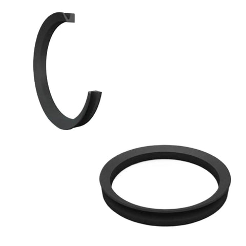 Heavy Duty VL Type NBR Rubber Rotary Water Shaft Seal, durable black rubber, designed to prevent oil and water leaks in machinery.