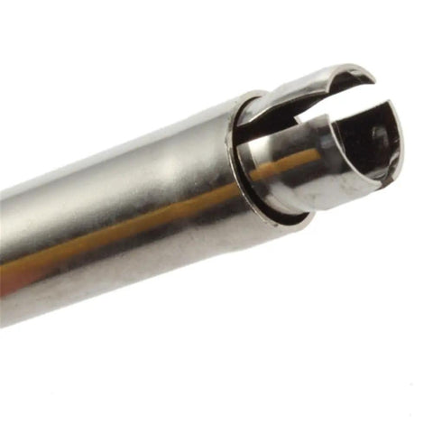 Close-up of silver Glow Plug Igniter for Nitro Engines, AA Battery Powered Starter Tool showing metal tip detail