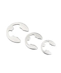 304 Stainless Steel E Clip Washer Assortment Kit With Circlip Retaining Rings For Shaft Fasteners M1.5 To M15, 320 Pieces