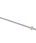 T8 Lead Screw 300mm Kit With Stainless Steel Rods And Brass Nut For 3D Printer And CNC Machine Linear Motion Guide Rail DIY Automation Parts High Precision Low Backlash For Smooth Motion And Accurate Positioning, 300mm stainless screw with brass nut