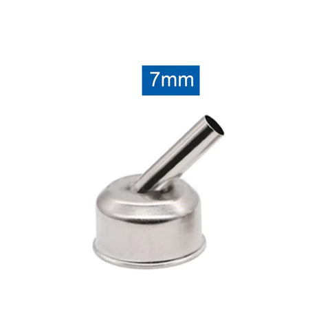 7mm 45-degree nozzle from Pro Grade Stainless Steel Hot Air Gun Nozzle Set for Soldering Stations, 3 pack