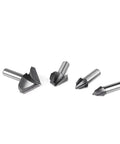 Super Sharp 90 Degree Chamfer Router Bit With Tungsten Carbide Tip For Precision V Groove Engraving Jobs On Wood Or Plastic Plus 6mm Shank Size for heavy duty milling.