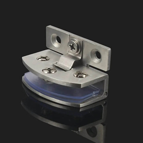 No Drill Glass Door Hinge Clip For Cabinets And Display Cases Zinc Alloy Hardware Self Clamping U Design