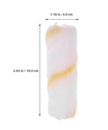 High density foam cover from the Twenty Piece Mini Paint Roller Kit, measuring 1.18 x 3.93 inches, designed for smooth wall jobs.