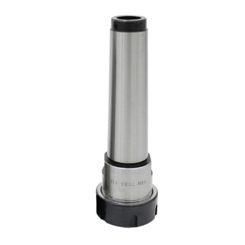 Top Grade MT4 ER32 Spring Collet Chuck With Morse Taper Holder, silver steel, for CNC lathe, ensuring secure bit grip.