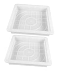 DIY Concrete Molding Kit With 2 Piece Paver Molds For Patio Garden Pathway Cement Molds Plastic Paving Edging Forms