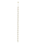 Sleek Modern Crystal Pendant Ceiling Light Featuring Premium Gold Chrome Chain Suspension Fixtures, displaying elegant crystal and gold chain design.