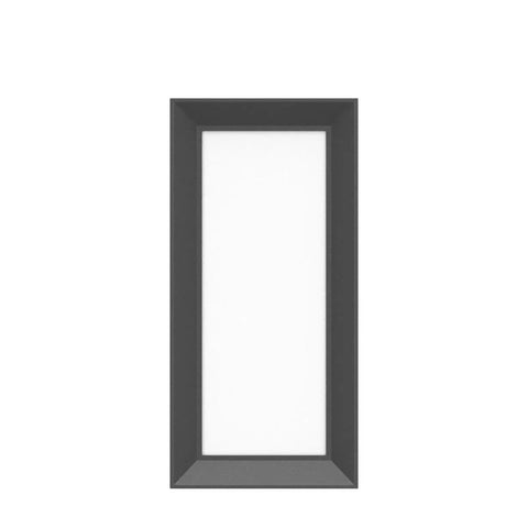 Outdoor Wall Porch Light Modern Exterior LED Sconce 24W Matte Black Wall Fixture with white diffuser